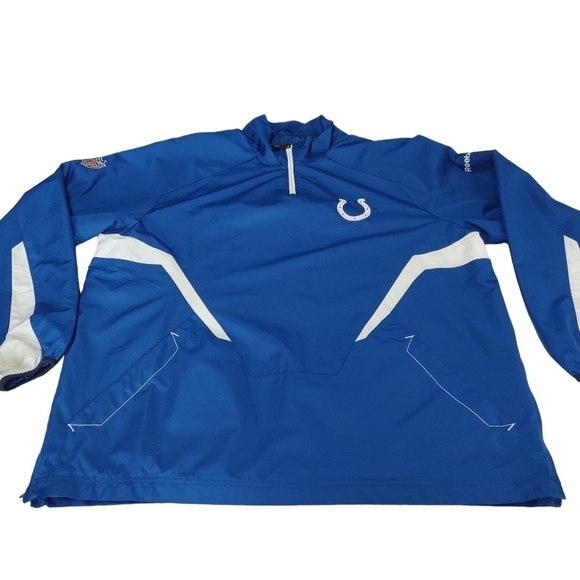 NFL Reebok Indianapolis Colts Men's Pullover Windbreaker Jacket Size XL - Picture 7 of 10